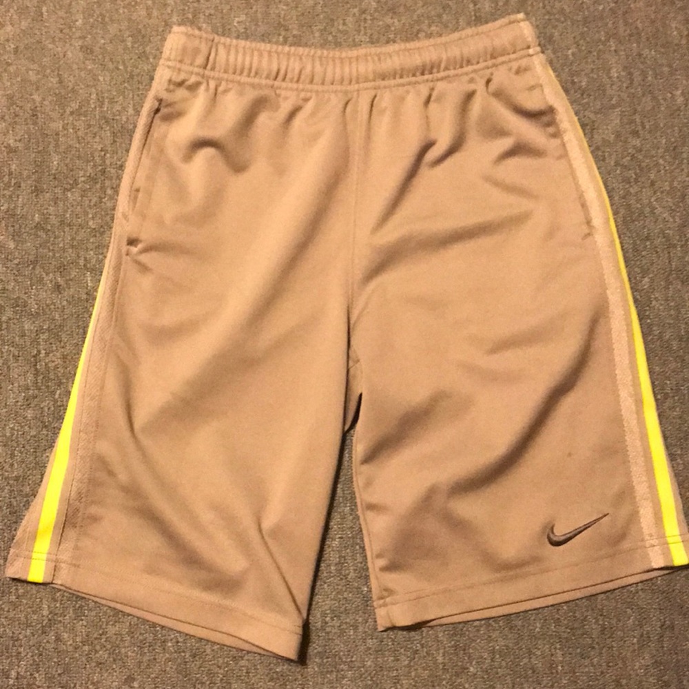 Nike shorts Gray and Neon Yellow